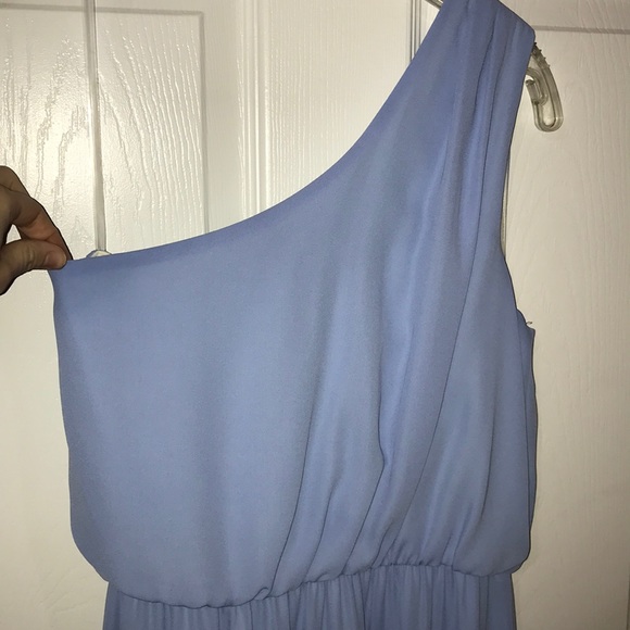 One-Shoulder Maxi Dress (Serenity Blue) - Picture 3 of 8